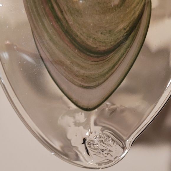 Murano Glass Flower with Pink and Cream Accents, Made In Italy - Picture 11 of 14